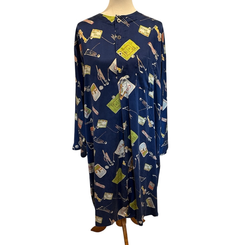 Vintage Nicole Miller silk golf dress